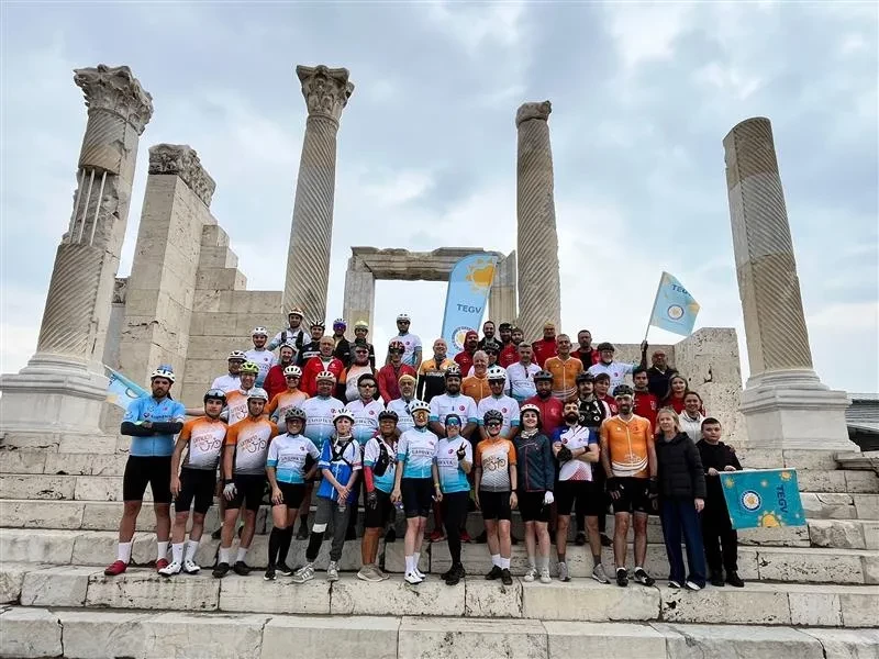 Bisiklet tutkunları, pedallarını TEGV’li çocuklara umut olmak için çevirdi
