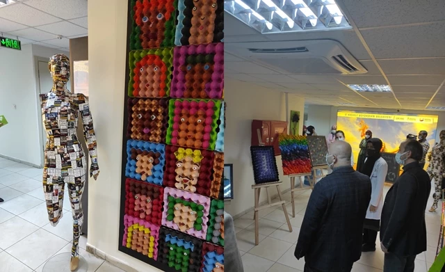 Özel öğrencilerden geri dönüşüm sergisi