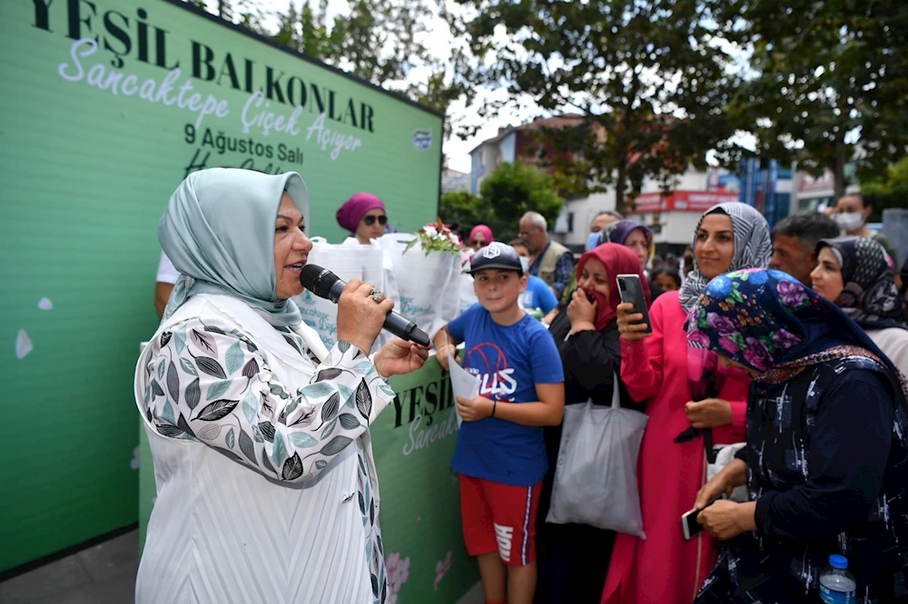 “Yeşil Balkonlar” ile Sancaktepe çiçek açıyor