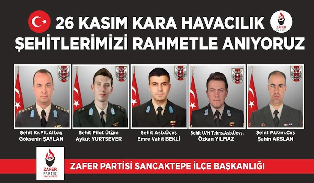 Zafer Partisi Sancaktepe İlçe Başkanlığı Şehitlerimiz için mevlit okuttu