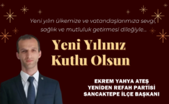 Ekrem Yahya Ateş’in yeni yıl mesajı