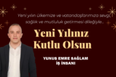 Yunus Emre Sağlam’ın yeni yıl mesajı