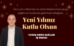 Yunus Emre Sağlam’ın yeni yıl mesajı